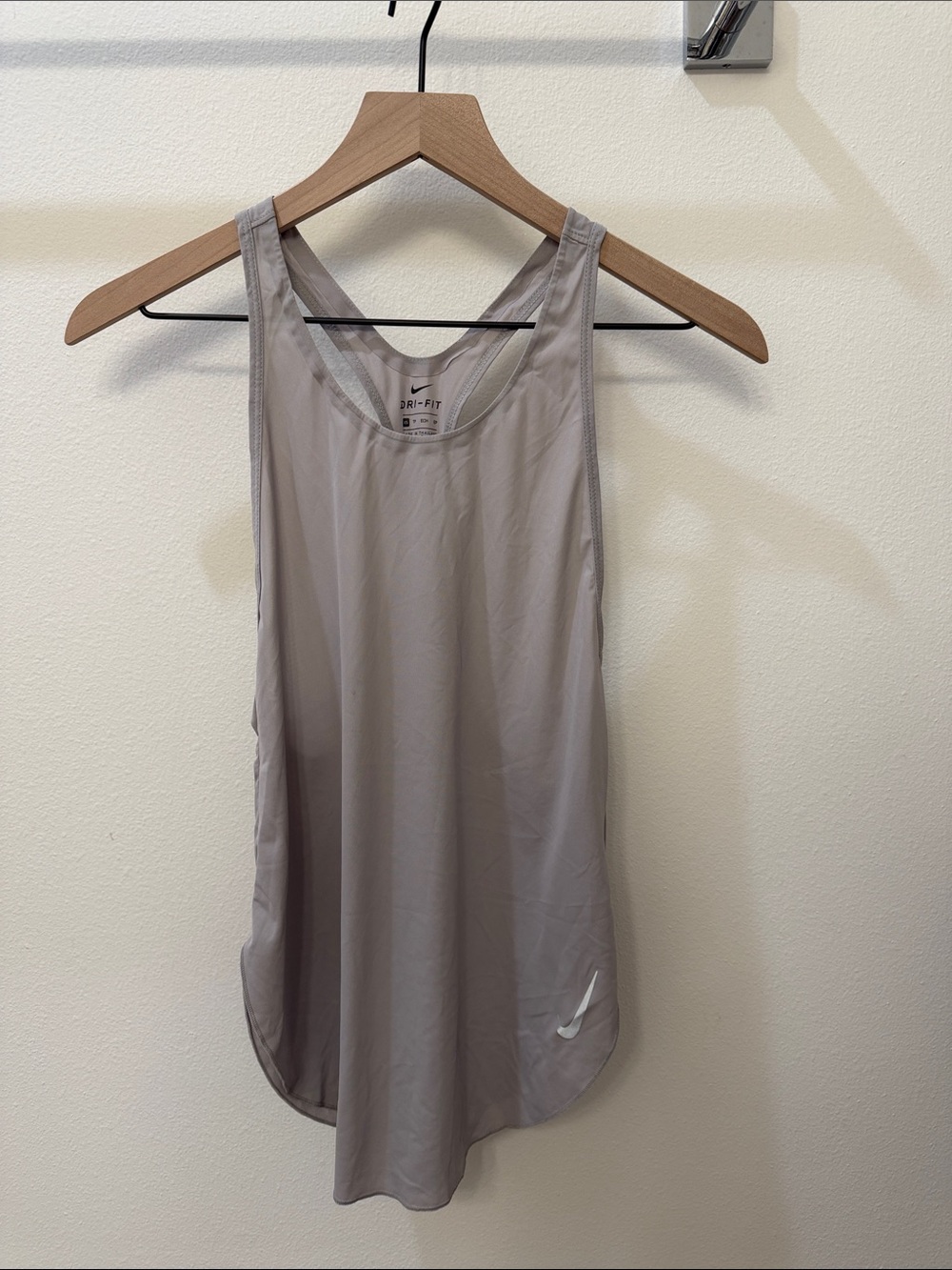 Nike Women's Taupe Dri-FIT Racerback Tank